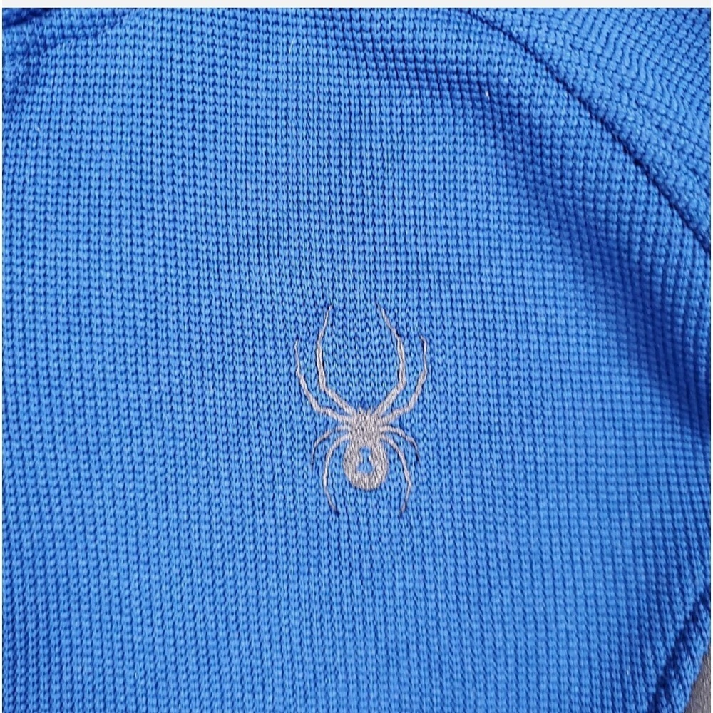 SPYDER Foremost Full Zip Medium Weight Sweater Jacket in Blue/Gray Size Medium - Picture 5 of 10